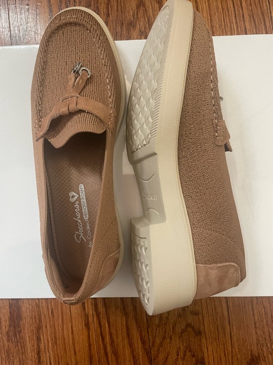Skechers Shoes - Skechers Women's Light Brown Knit Slip-On Loafers